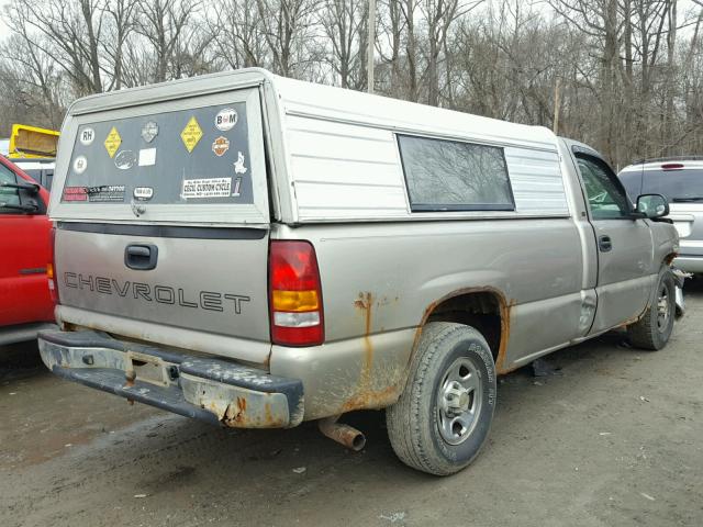 1GCEC14W52Z167714 - 2002 CHEVROLET SILVERADO BEIGE photo 4