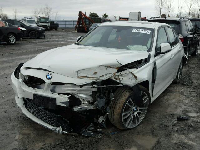 WBA8B7C52GK703687 - 2016 BMW 340 XI WHITE photo 2