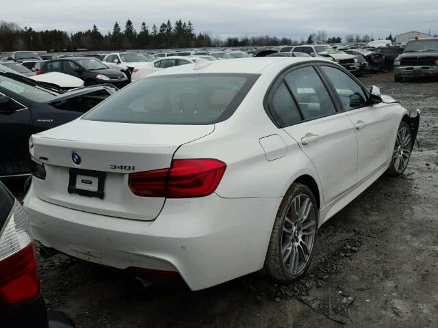 WBA8B7C52GK703687 - 2016 BMW 340 XI WHITE photo 4