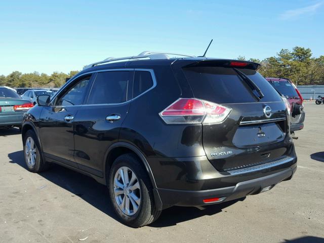 KNMAT2MT6GP668334 - 2016 NISSAN ROGUE S BROWN photo 3