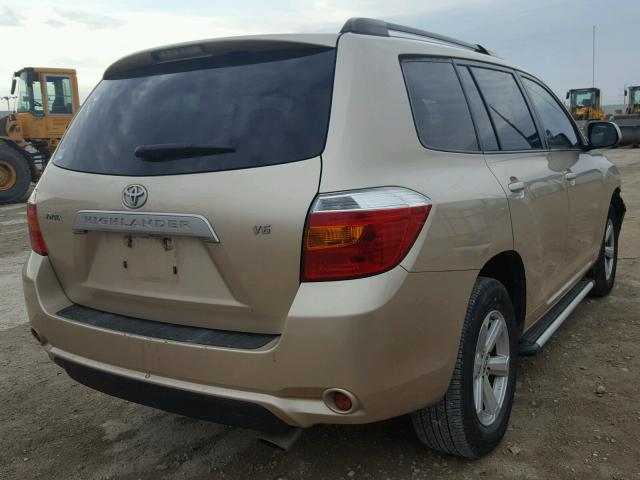 JTEDS41A682024292 - 2008 TOYOTA HIGHLANDER GOLD photo 4