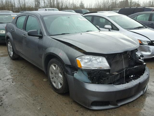 1C3CDZAB6DN589137 - 2013 DODGE AVENGER SE SILVER photo 1