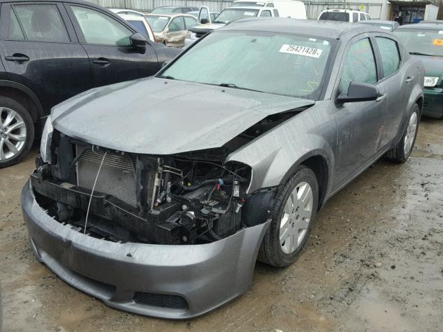 1C3CDZAB6DN589137 - 2013 DODGE AVENGER SE SILVER photo 2