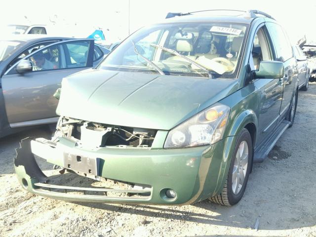 5N1BV28U24N351672 - 2004 NISSAN QUEST S GREEN photo 2