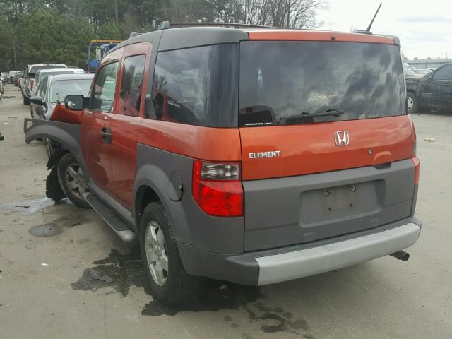 5J6YH28605L006770 - 2005 HONDA ELEMENT EX ORANGE photo 3