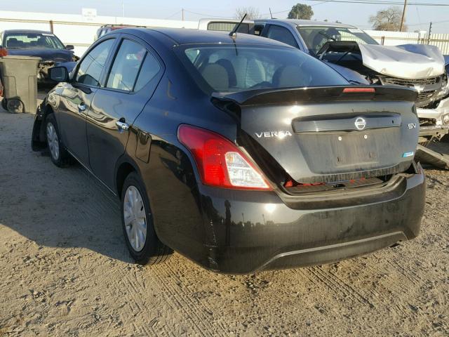 3N1CN7AP9GL841320 - 2016 NISSAN VERSA S BLACK photo 3