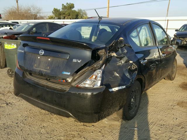 3N1CN7AP9GL841320 - 2016 NISSAN VERSA S BLACK photo 4