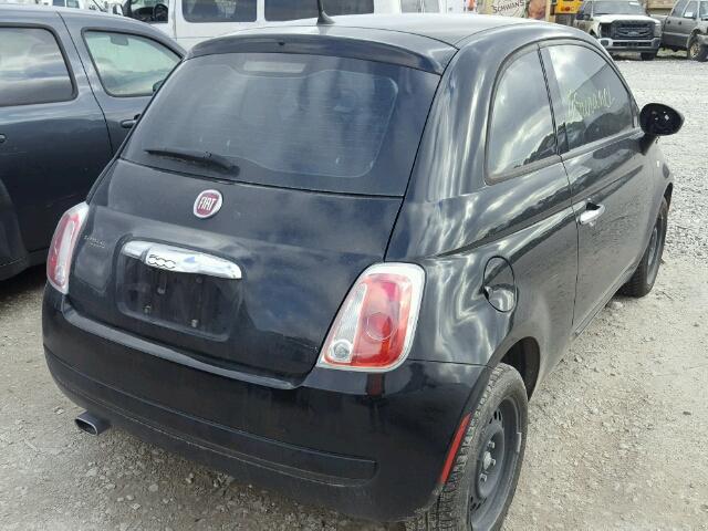 3C3CFFARXDT754242 - 2013 FIAT 500 POP BLACK photo 4