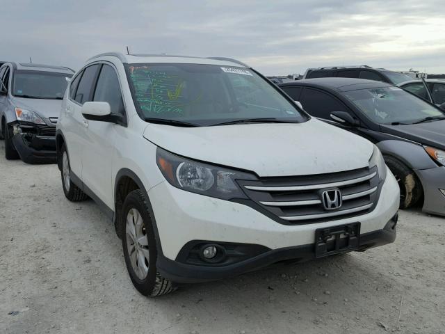 5J6RM3H79DL035827 - 2013 HONDA CR-V EXL WHITE photo 1