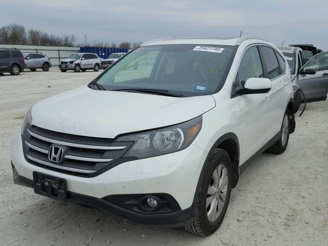 5J6RM3H79DL035827 - 2013 HONDA CR-V EXL WHITE photo 2