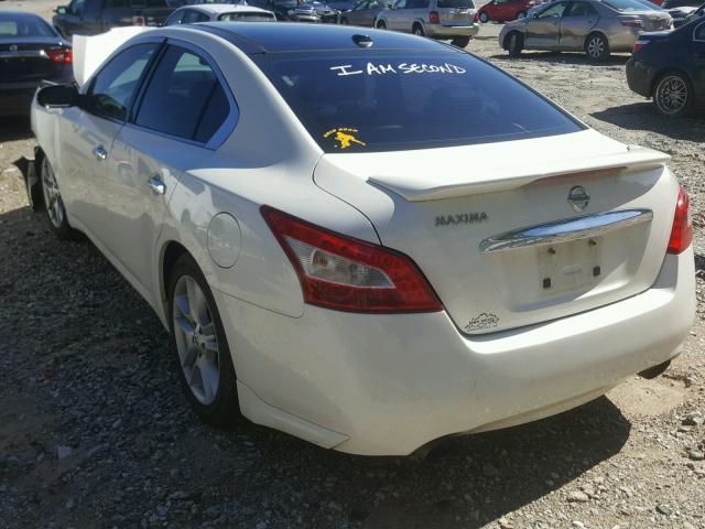 1N4AA5AP3AC845604 - 2010 NISSAN MAXIMA S WHITE photo 3