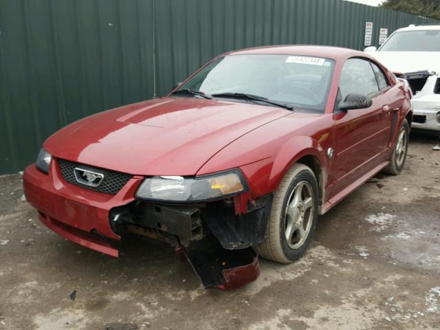 1FAFP40674F229155 - 2004 FORD MUSTANG RED photo 2