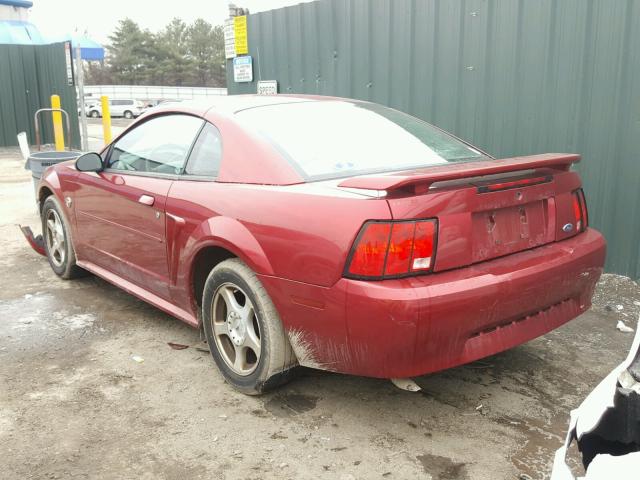 1FAFP40674F229155 - 2004 FORD MUSTANG RED photo 3