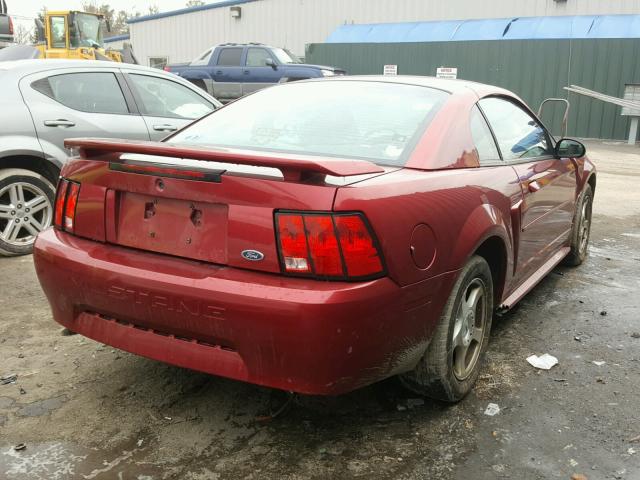 1FAFP40674F229155 - 2004 FORD MUSTANG RED photo 4