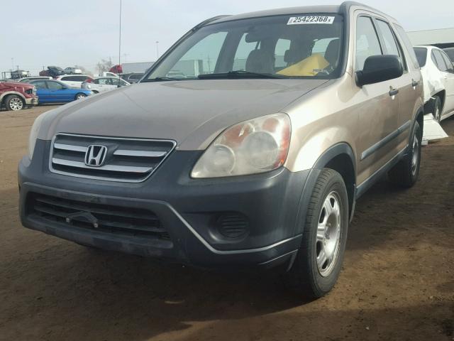 SHSRD68516U403938 - 2006 HONDA CR-V LX GOLD photo 2