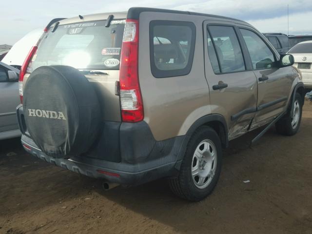 SHSRD68516U403938 - 2006 HONDA CR-V LX GOLD photo 4