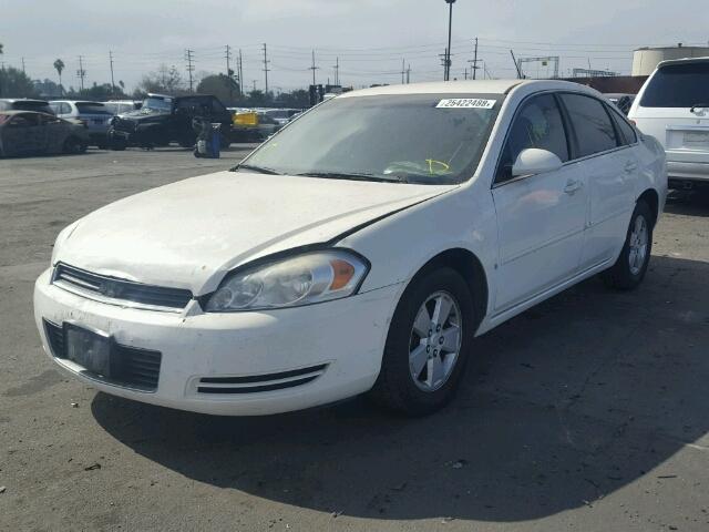 2G1WT55N879252123 - 2007 CHEVROLET IMPALA LT WHITE photo 2