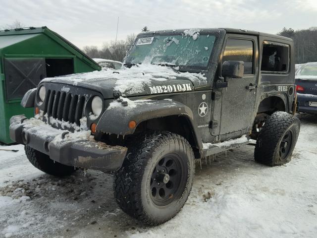 1J4AA2D12AL181452 - 2010 JEEP WRANGLER S GRAY photo 2