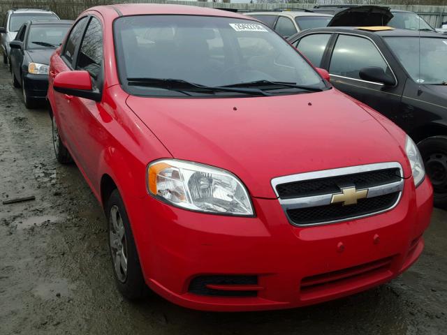 KL1TD5DE4AB121356 - 2010 CHEVROLET AVEO LS RED photo 1