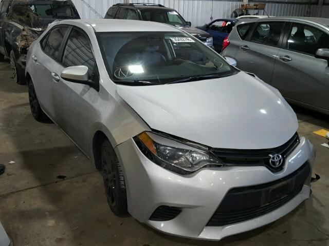 2T1BURHE3GC499734 - 2016 TOYOTA COROLLA L SILVER photo 1