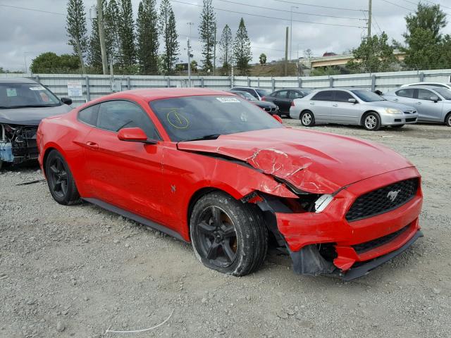 1FA6P8TH8F5418779 - 2015 FORD MUSTANG RED photo 1