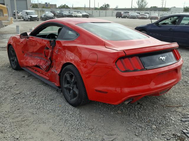 1FA6P8TH8F5418779 - 2015 FORD MUSTANG RED photo 3