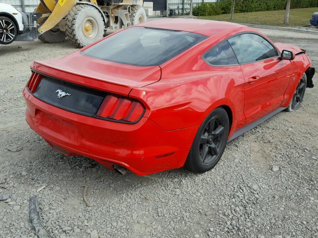 1FA6P8TH8F5418779 - 2015 FORD MUSTANG RED photo 4