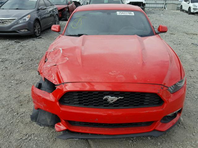1FA6P8TH8F5418779 - 2015 FORD MUSTANG RED photo 9