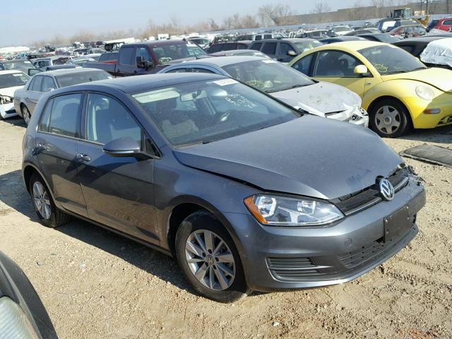 3VW217AU7GM052827 - 2016 VOLKSWAGEN GOLF S/SE GRAY photo 1