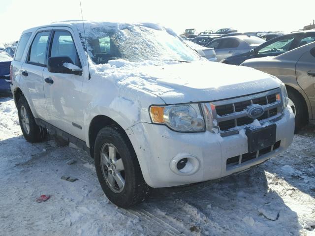 1FMCU02Z18KB26859 - 2008 FORD ESCAPE XLS WHITE photo 1