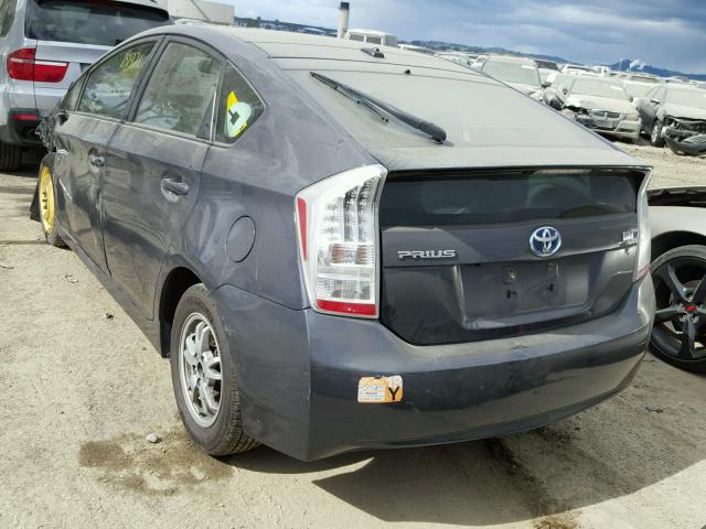 JTDKN3DUXA0014577 - 2010 TOYOTA PRIUS BLACK photo 3