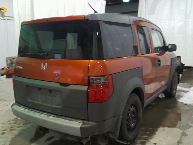 5J6YH28594L024237 - 2004 HONDA ELEMENT EX ORANGE photo 4