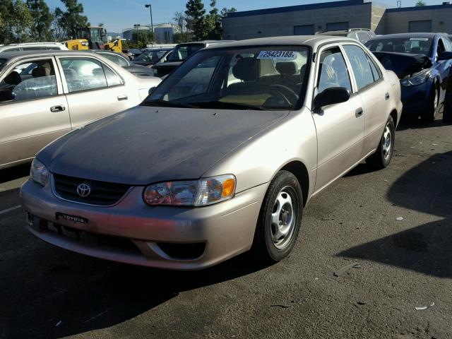 1NXBR12E92Z568994 - 2002 TOYOTA COROLLA CE GOLD photo 2