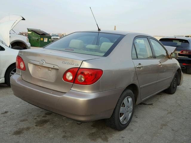 1NXBR32E87Z918652 - 2007 TOYOTA COROLLA CE TAN photo 4