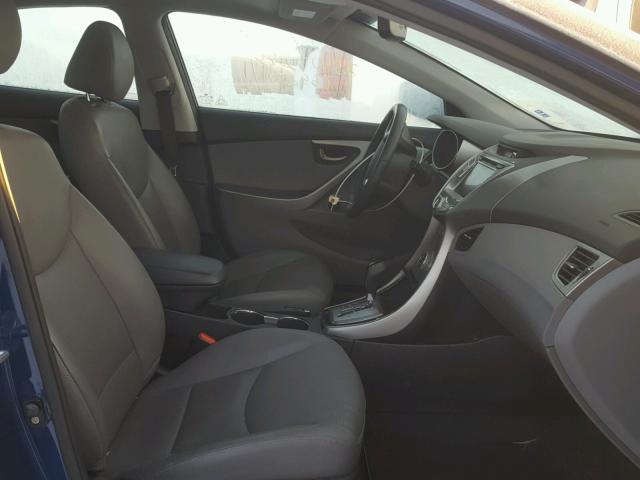 KMHDH4AE7DU694918 - 2013 HYUNDAI ELANTRA GL BLUE photo 5