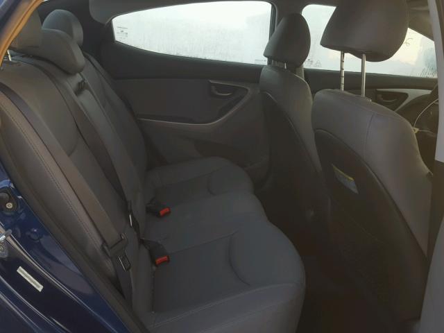 KMHDH4AE7DU694918 - 2013 HYUNDAI ELANTRA GL BLUE photo 6