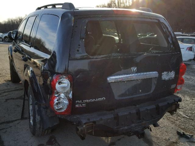 1D4HB48D25F556894 - 2005 DODGE DURANGO SL BLACK photo 3