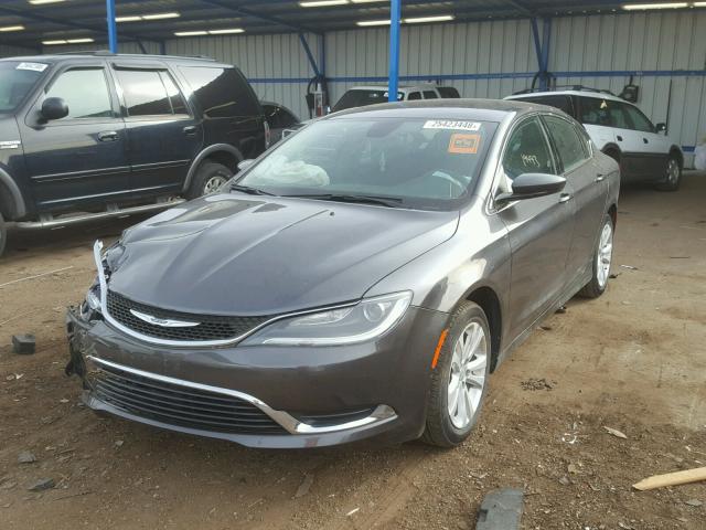 1C3CCCABXGN166825 - 2016 CHRYSLER 200 LIMITE GRAY photo 2