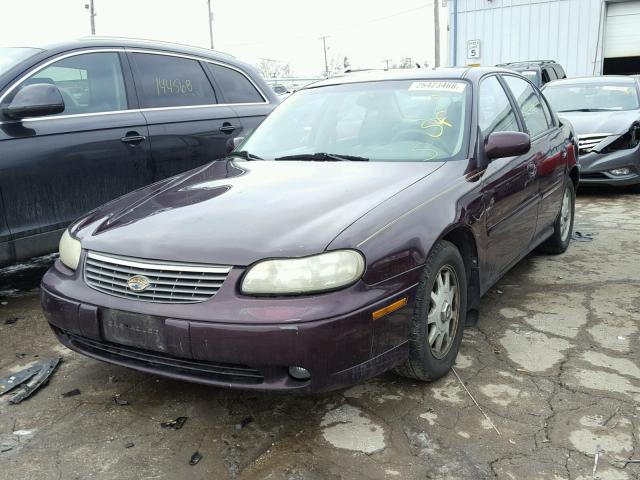 1G1NE52M6X6223387 - 1999 CHEVROLET MALIBU LS მუქწითელი ფოტო 2
