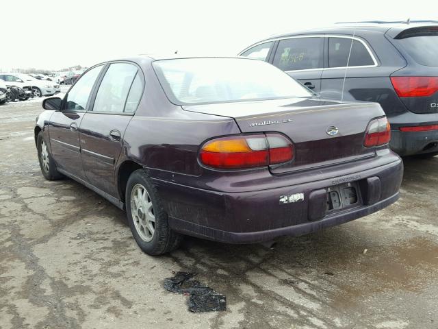 1G1NE52M6X6223387 - 1999 CHEVROLET MALIBU LS მუქწითელი ფოტო 3