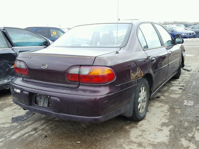 1G1NE52M6X6223387 - 1999 CHEVROLET MALIBU LS მუქწითელი ფოტო 4