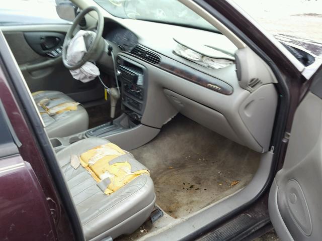 1G1NE52M6X6223387 - 1999 CHEVROLET MALIBU LS მუქწითელი ფოტო 5