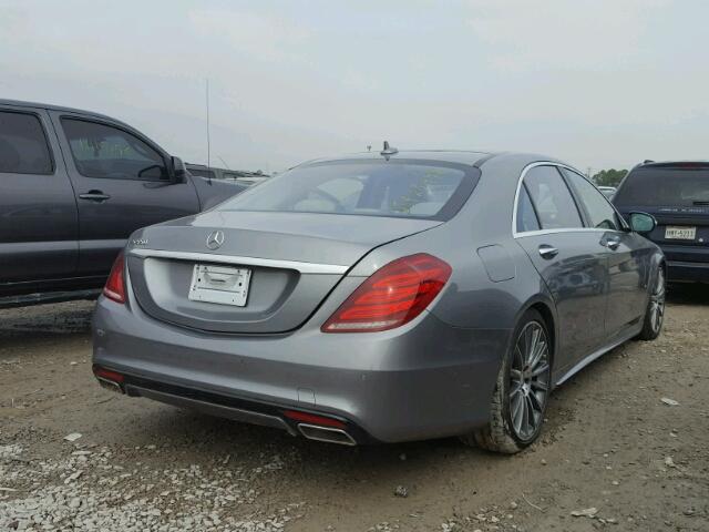 WDDUG8CB3FA076166 - 2015 MERCEDES-BENZ S 550 GRAY photo 4