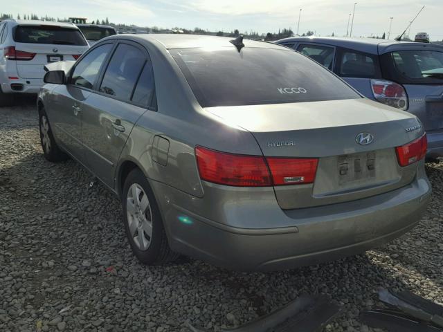 5NPET4AC0AH580724 - 2010 HYUNDAI SONATA GLS TEAL photo 3