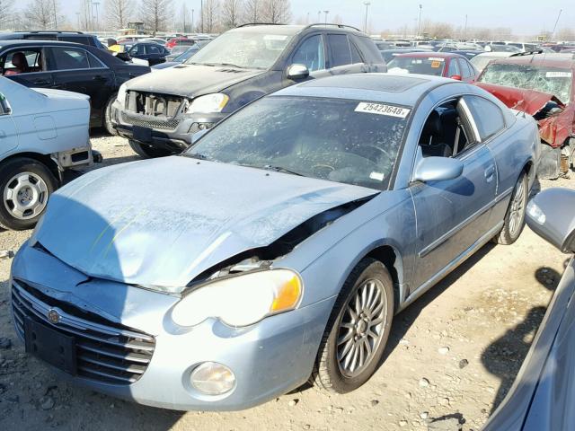 4C3AG52H54E139682 - 2004 CHRYSLER SEBRING LI BLUE photo 2