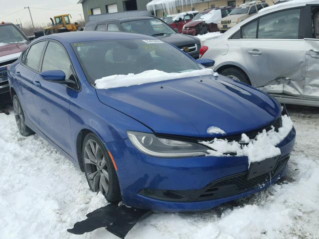 1C3CCCBG9FN522223 - 2015 CHRYSLER 200 S 蓝色 照片 1