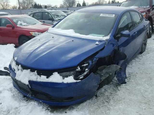 1C3CCCBG9FN522223 - 2015 CHRYSLER 200 S 蓝色 照片 2