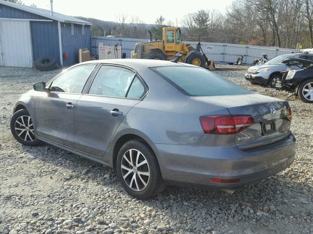 3VWD67AJ1GM318407 - 2016 VOLKSWAGEN JETTA SE GRAY photo 3