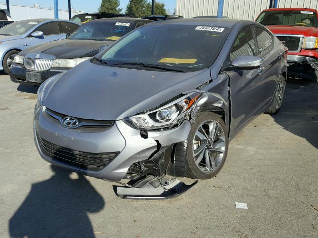 KMHDH4AE3EU041066 - 2014 HYUNDAI ELANTRA SE GRAY photo 2