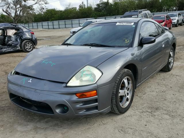 4A3AC44G14E066475 - 2004 MITSUBISHI ECLIPSE GS GRAY photo 2